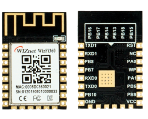 Imagen del módulo WizFi360 con antena integrada