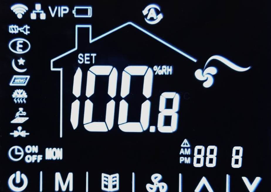 Imagen de los displays LCD VATN táctiles con un ratio de contraste de 1000:1