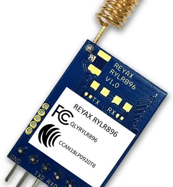 Imagen del módulo transceiver LoRa de 2,4 GHz para aplicaciones IoT