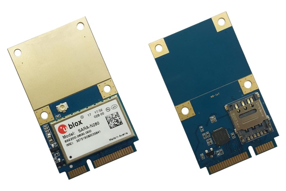 Imagen de Tarjetas Mini PCIe para NB-IoT con interfaz USB 2.0