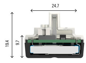 sensor Bluetooth para neumáticos dimensiones