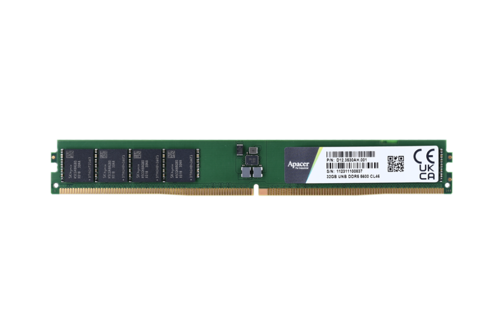 Imagen de memoria industrial UDIMM DDR5 VLP