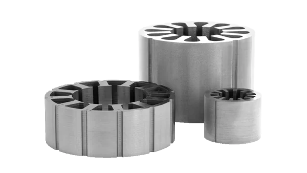 Paquetes de laminación de VACOFLUX X1 para motores eléctricos de alto rendimiento.