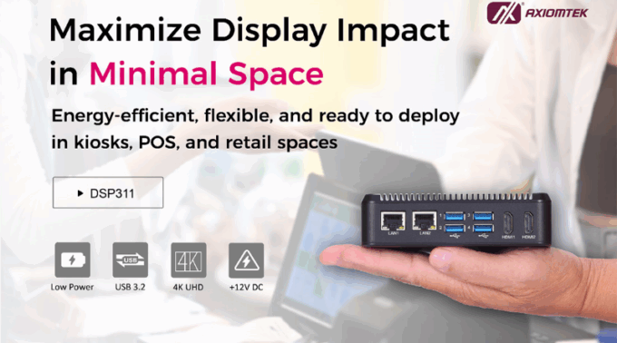 DSP311 señalización digital fanless