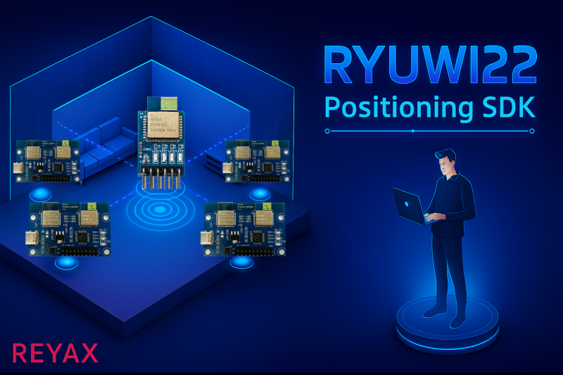 Kit de desarrollo UWB REYAX RYUW122_DK para posicionamiento de ultra banda ancha.