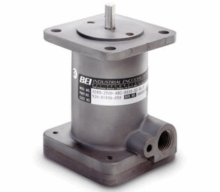 sensata-h38-incremental-optical-encoder-product-image Encoder incremental H38 de Sensata en un entorno industrial.