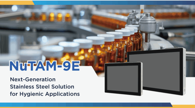 Panel PC Acero Inoxidable Higiénico NuTAM-9E en entorno industrial