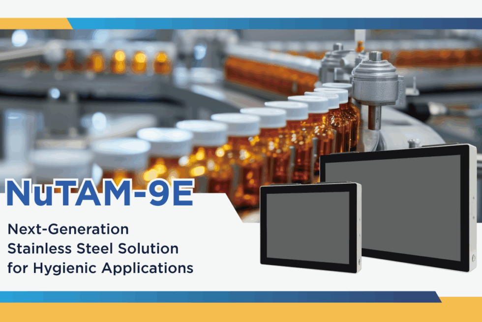 Panel PC Acero Inoxidable Higiénico NuTAM-9E en entorno industrial