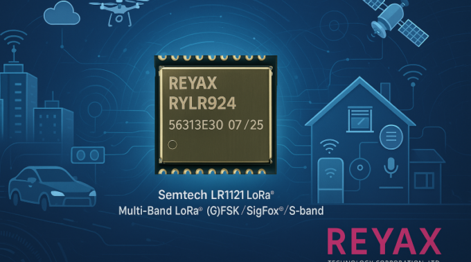 Módulo LoRa RYLR924 de REYAX para conectividad IoT avanzada