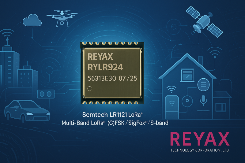 Módulo LoRa RYLR924 de REYAX para conectividad IoT avanzada