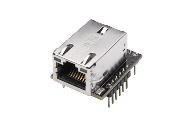 WIZ630io_Front_side_view Módulo Ethernet WIZ630io para integración en sistemas embebidos.