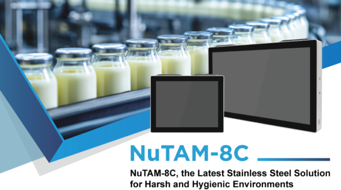 1769665493 Panel PC Acero Inoxidable NuTAM-8C en entorno industrial higiénico