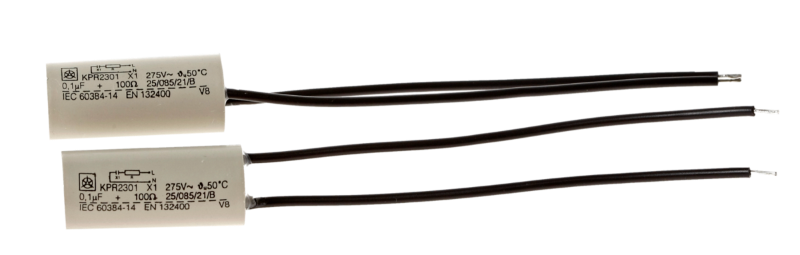 Condensadores Iskra KPR23xx para supresión de interferencias de radio