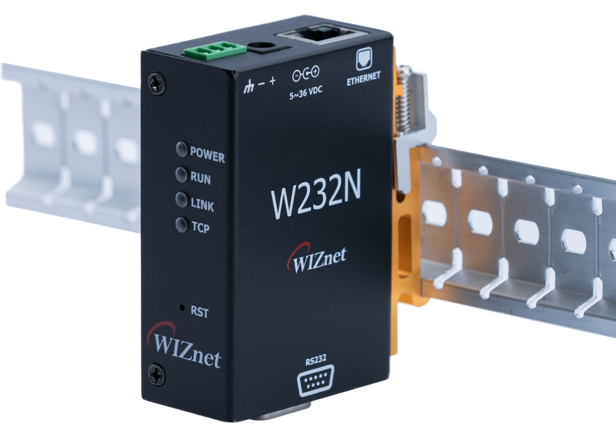 Módulo industrial conversor RS232 a Ethernet W232N de Wiznet