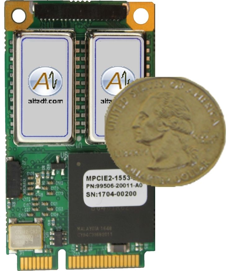 Tarjeta mini pci express MIL-STD-1553