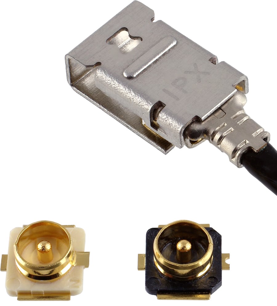Microconector Secure Lock MHF I LK para ensamblajes de cables coaxiales