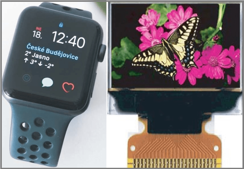 Módulo OLED de 96 x 64 puntos para relojes inteligentes y otros muchos wearables