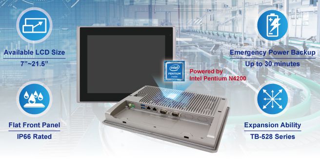 HMI industriales de 7 a 21.5” para Industria 4.0 e IoT