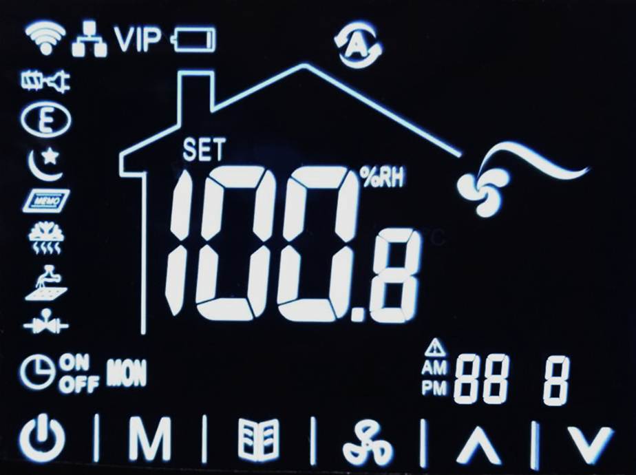 Imagen de los displays LCD VATN táctiles con un ratio de contraste de 1000:1