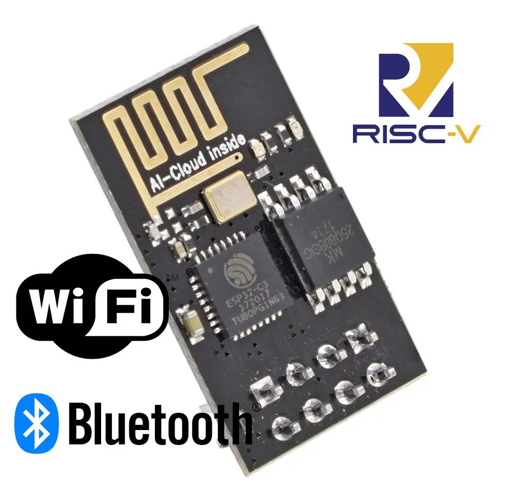 Imagen del microcontrolador con Wi-Fi y BLE 5 para aplicaciones IoT