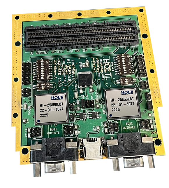 Imagen de tarjeta mezzanine FPGA MIL-STD-1553