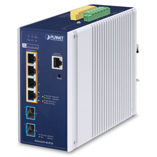 Imagen de Switch PoE++ para Carril DIN IGS-6325-4UP2X