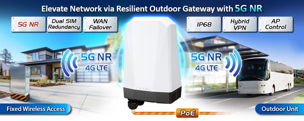Gateway industrial 5G para exteriores