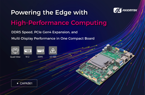 Imagen de la placa CAPA561, una potente sbc multi-display para Edge AI.