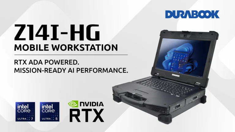 Estación de trabajo rugerizada Durabook Z14I-HG lista para IA