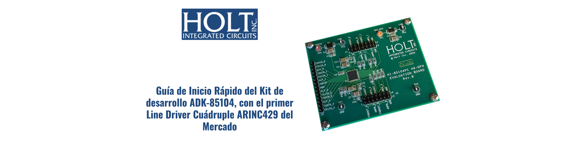 laca de evaluación ADK-85104 para el driver ARINC 429 HI-85104