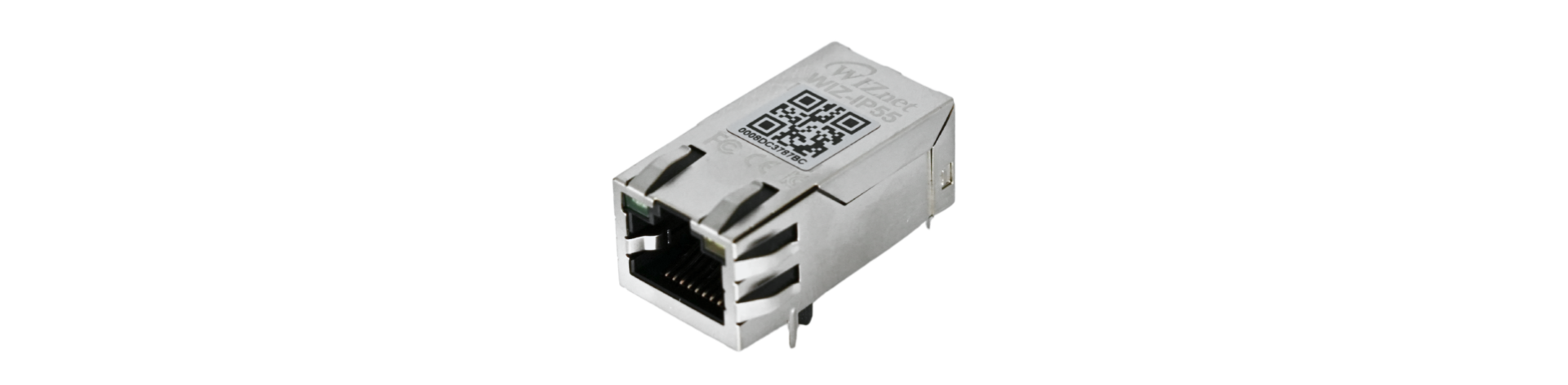Módulo Ethernet WIZ-IP55 de WIZnet con interfaz SPI y RJ45