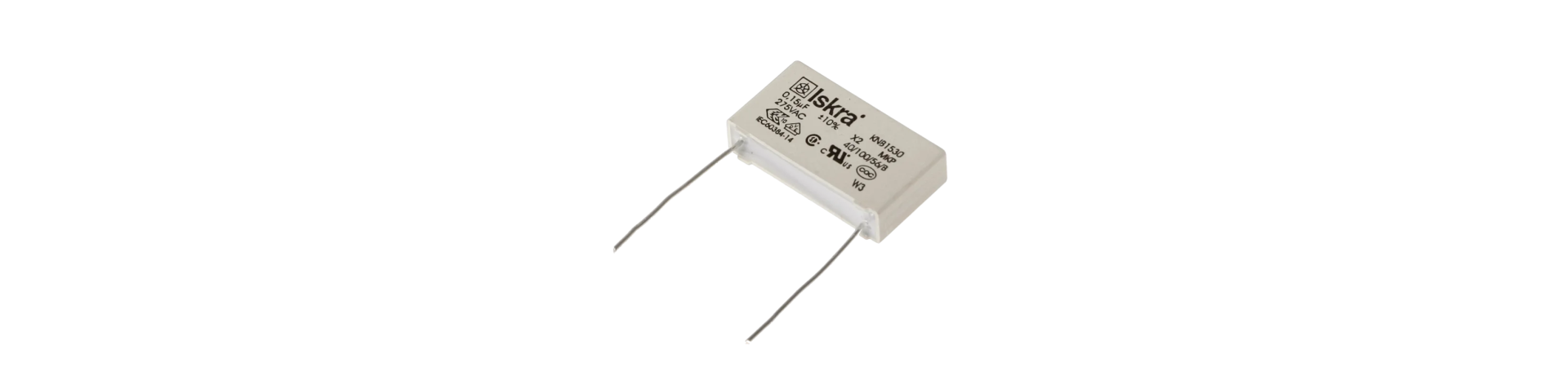 Condensador Clase X2 KNB1530 de Iskra para supresión de interferencias
