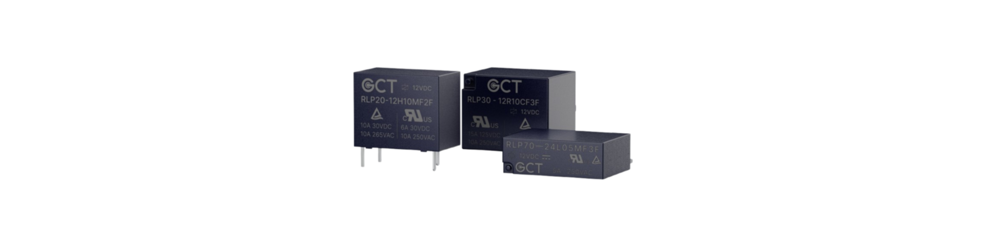 Relés para montaje en PCB de GCT con certificaciones UL y TÜV