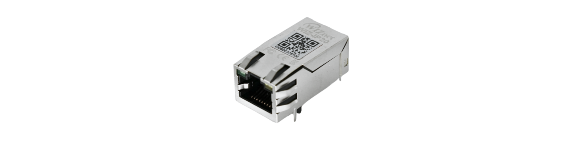 Módulo serie a Ethernet WIZ-IP20 de WIZnet integrado en conector RJ45