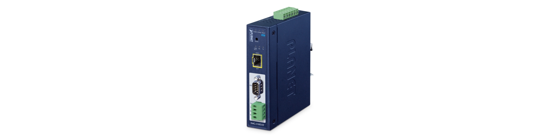 Gateway Modbus IoT industrial IMG-3105AT de Planet con puerto SFP y serie