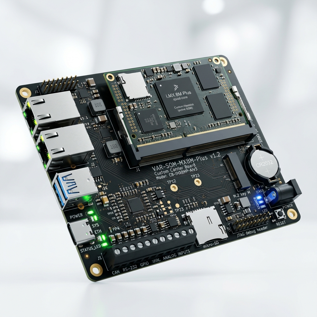 Custom Carrier Board y System on Module (SOM) para arquitecturas embebidas